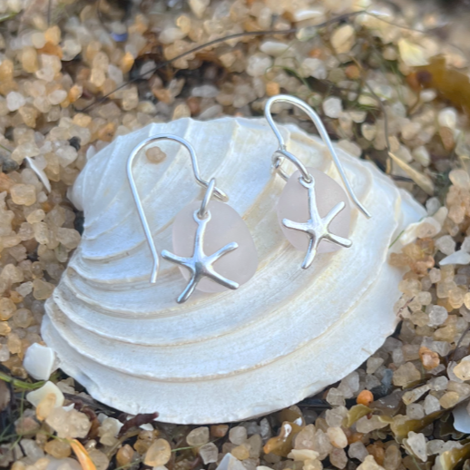 Sea Star Rock Pool Earrings- purple